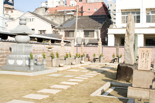 Temple cemetery, Japan.