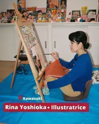 Portrait de l'illustratrice Rina Yoshioka