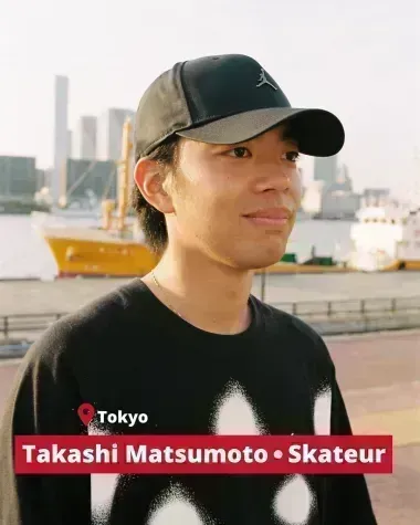 Portrait du skateur Takashi Matsumoto